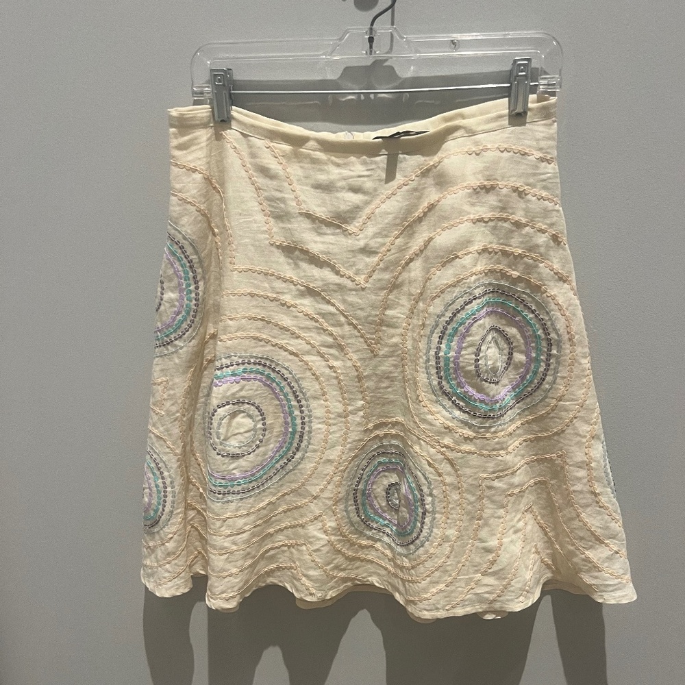 Linen and sequin fun skirt